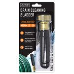 DrainX Hydro Pressure Drain Cleaning Bladder - Fits 1.5" to 3" Drain Pipes - Unclogs Stubborn Blockages in Bathroom Sinks, Shower Drains, Bathtubs, Plumbing Pipes