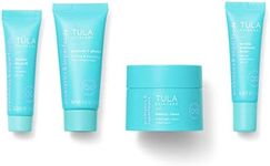 TULA Skin Care Your Best Skin At Every Age Firming & Smoothing Discovery Kit, New Packaging - Wrinkle Treatment, Face Moisturizer, Eye Serum and Overnight Repair Treatment, Anti-Aging, 4-Piece Kit