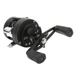 Round Baitcasting Reel, 6.2 : 1 Gear Ratio, Metal Body Lure Fishing Drum Wheel, NMB Bearing, Magnetic Brakes, Micro Object Baitcaster Fishing Reel (DKS50 Right Hand)