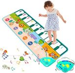 Baby Piano Musical Mats - Jefshon 35 Music Sounds Dance Floor Mat, Music Keyboard Touch Playmat Early Education Learning Musical Toys Gift for Toddlers Kids Girls Boys