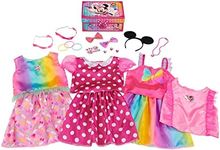 Disney Junior Minnie Mouse Bowdazzling Dress-Up and Pretend Play Trunk, Fits Sizes 4-6X, Kids Toys for Ages 3 Up, Amazon Exclusive by Just Play