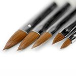 KADS Kolinsky Sable acrylic brush 5Pcs 2#/4#/6#/8#/10#.acrylic brush black kolinsky sable acrylic kolinsky nail brush