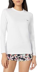Roxy Women's Standard Enjoy Waves Long Sleeve UPF 50 Rashguard, Bright White 234