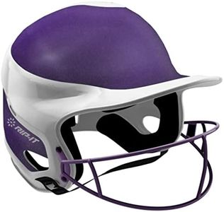 RIP-IT Women's Purple Vision Pro Matte Shimmer Two Tone Softball Batting Helmet (Small/Medium)
