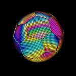 EZONEDEAL Glow in The Dark Soccer Ball, Light Up Indoor/Outdoor Soccer Football for Night Time, Luminous Glow Football, Holographic Glowing Reflective Football, Light Up The Night and Play