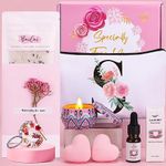 Bath Sets Birthday Pamper Gifts for Women Her, Unique Personalized Skin Care Self Care package for Her Pamper Hampers Kit for Women, Relaxation Spa Sets Birthday Gifts Ideas for Women Best Friend Mum