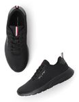 Tommy Hilfiger Black Polyester Solid Women Runner Sneaker (F23HWFW221) Size-37