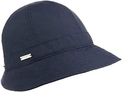 Seeberger Chapeau Cloche Uni Anti-Rain Chapeau d'exterieur Chapeau pour Femme (Taille Unique - Bleu Fonce)