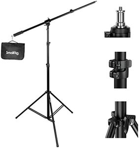 SmallRig Aluminum Light Stand 110"/9.2ft/280cm, Adjustable Photography Air-Cushioned Tripod Stand with 1/4" Screw for Softbox, Studio Light, Flash, Umbrella, Ring Light, Max Load 5kg, RA-S280A - 3737