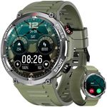 Blackview Military Smart Watch for Men (Answer/Make Calls), 1.39" HD Fitness Watch with Heart Rate SpO2 Sleep Monitor Stress Test, 100+ Sports Modes Waterproof Outdoor Smartwatch for iOS Android