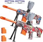 Lazzarou 2 Pack Electric Blaster Toys, Full Auto Splatter Blasters - 11 Rs Per Seconds, 7.4V/500 mAh Batteries, Perfect for Outdoor Team Play Game Activities, Parties & Summer Fun, Ages 12 & Up