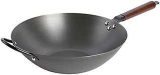 Babish Carbon Steel Flat Bottom Wok