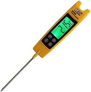 UEi PDT655 Differential Temperature Folding Pocket Thermometer, HVAC Digital Thermometer with Backlit Display and Magnetic Mount, Measures -58 to 572°F