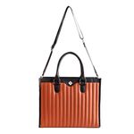 Nestasia Handbag For Women | Stylish Structured Tote With Adjustable & Detachable Sling Strap | Water-Resistant Lining | Perfect For Daily Use (Tan, Everyday Tote)