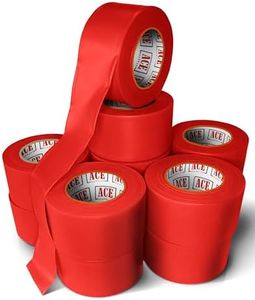 ACE Supply Red Flagging Tape 144 Pack - Non-Adhesive Survey Tape - 1.5 Inch Width, 150 Ft Length, 2 Mil - Tree Marking Ribbon, Surveyors Ribbon