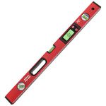 XOYO Digital Spirit Level (600mm) LCD Smart Display Torpedo Level | Inclinometer Angle Gauge Protractor | Aluminum Frame with Horizontal/Vertical Bubble Vials | Magnetic Base Spirit leveller (24INCH)