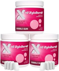 XyloBurst Gum | Xylitol Chewing Gum | Sugar Free, Gluten Free, Keto Friendly | Aspartame Free Gum For Oral Health | Bubble Gum | 100-Count Jar, Pack of 3