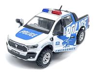 Sheel Blue Hawk Police Car Pickup Truck with Pull and Go Police Car Toy, Police Monster Trucks, Toy Trucks for Kids, Toddler Boy, Toy Cars