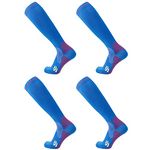 Compression Socks (2 Pair) for Men and Women 20-30 mmHg Compression Stockings Circulation for Cycling Running Support Socks