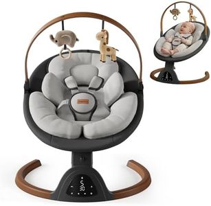 TinyGlow Baby Swings for Infants, Electric Baby Swing with Remote Control
