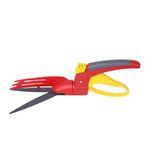 WOLF-Garten 73AJA003650 Comfort® Handheld Grass Shear with One-Hand Safety Lock, 180 ° Rotating Scissor Blades, Ideal for Edging & Trimming Lawns Along Walls & Fences - RILL