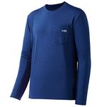 Bassdash Men’s UPF 50+ Performance Long Sleeve T-Shirt UV Sun Protection Fishing Hiking Sports Shirts