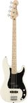 Squier by Fender Affinity Series Electric Precision Bass Guitar, Maple Fingerboard, Olympic White, Comes with Free Virtual Lessons