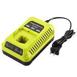 Energup 18V P117 Charger for Ryobi 18V One+ Battery, Dual Chemistry Li-ion NiCad NiMh Battery Charger for P100 P102 P108 P189 P197 P103 P105 P107 P190 P191 PBP002 PBP005 for Ryobi 18V Batteries