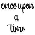 Queekay Once Upon a Time Sign Once Upon a Time Wood Read Sign Wooden Reading Nook Decor Nursery Wall Decor for Room Living Room Bedroom Bookshelf Birthday Present Home Decor