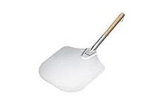 KitchenCraft Italian Traditional Pizza Peel, 63 x 30.5 cm - Silver/Beige