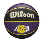 WILSON NBA Team Tribute Basketball - Size 7-29.5", Los Angeles Lakers