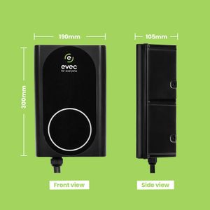 7.4kW Domestic EV Charger with Tethered Type 2 Cable – Single Phase