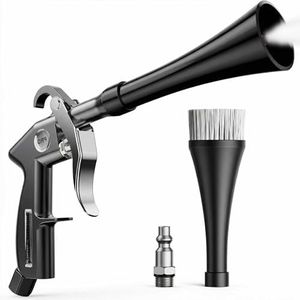 Car Cleaning Gun, Dry Cleaning Gun,High-Pressure Air Blow Gun for Auto Detailing, Vortex Air Blow Tool Quickly Removes Dirt, Dust & Debris, Interior Cleaning Gun Compatible with Air Compressor