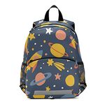 ISAOA Toddler Backpack with Reins for Boys Girls,Cute Rocket Planet Space Children Backpack Rucksack Daycare Bag Preschool Nursery Travel Bag with Chest Strap