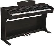 Donner DDP-300 Digital Piano with 88 Graded Hammer Action Weighted Keys, Record, Bluetooth, 10 Voices, 4 Reverb, Speakers, Professional Full Fize Key Keyboard Electric Dark Rose