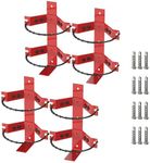 Premium Fire Extinguisher Mount Bracket 4-Pack - Fit for 5lb Extinguishers, Heavy-Duty & Easy Installation - Ideal for Home, Truck, RV, Boat, Marine & Commercial Use - Secure & Durable Holder