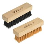 Shoeshine Shoe Brush Sneaker, Canvas and Sport Shoe Cleaning Brush (1 Hard & 1 Soft Bristle Brush) Professional Shoe Cleaning Kit