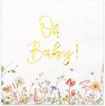 Crisky Baby Shower Napkins Floral G