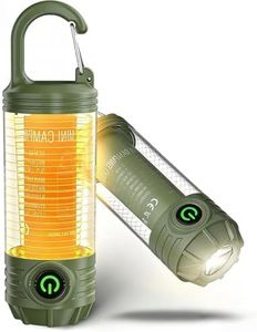 LED Camping Lantern Rechargeable, 1000 Lumen 3-in-1 Portable Camping Lights, Waterproof IPX4 Hiking Lantern with Magnetic Base, Carabiner & Hook, 3 Modes & SOS for Emergency, Outdoor