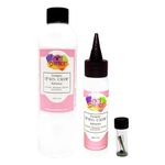 Art Institute Glitter Designer Dries Clear Adhesive Bundle 8oz,2oz, Metal Tip