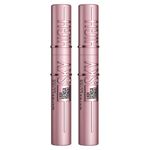 Maybelline New York Black Mascara for Extremely Long Eyelashes Lash Sensational Sky High Mascara, Black, Duo Bundle