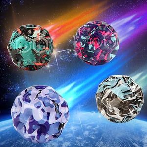 Xingsky Astro Jump Ball, Moon Ball 4 piezas de goma saltos, bola de rebote de 7 cm Galaxy Ball, Jumpball Bouncy Ball, pelota de goma alta para niños al aire libre