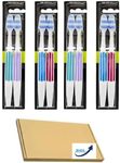 Reachs Interdental Toothbrush Firm Head (Twin Packs X 4) | Total 8 Tooth Brushes