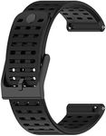 Muovrto Sport Strap for Suunto 9 Peak/9 Peak Pro,Silicone Replacement Watch Strap Band for Suunto 5 Peak/Suunto Vertical (Black)