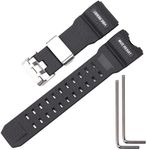 MCXGL Quality Rubber strap Replacement for gshock GWG-1000GB GWG-1000 Men's Black Watch Band