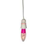 doctorspare Electric Flame Lightbulb,Jyoti Lightbulb For Mandir/Temple,Art Cafe Resturant Decoration Lightbulb With Hanging Holder/2Meter Wire/Plug,Non-Led (B22 Base) (Lightbulb With Hanging Holder)