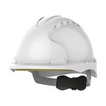 JSP EVO3 HDPE Safety Helmet for Construction / Building withmicro Peak Wheel Ratchet White (AJG170-000-100)