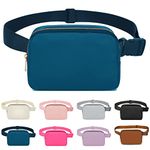 Invool Bum Bag for Women Men, Fanny Pack with Adjustable Straps Crossbody Fashion Waist Pack, Running Belt Bag for Travel Workout Cycling Hiking (Blue)