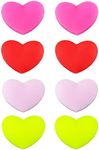 8 Pack Tennis Racquet Dampeners, Heart Shape Rubber Tennis Racket Damper Shock Absorber, Tennis Vibration Dampener with 4 Colors