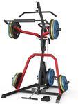 DONOW Leverage Gym Power Rack Squat Rack Lever Gym with LAT Low Row System Home Gym System Workout Station 2:1 Ratio